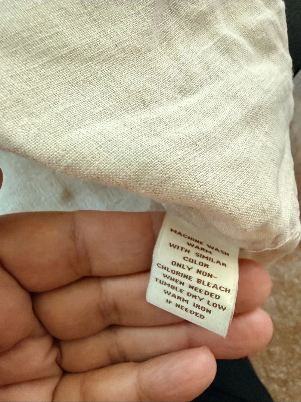 EUC 100% linen Caribbean Short Sleeve Camp Shirt in Light Beige - Picture 4 of 7
